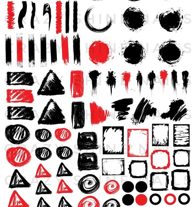 Sticker Grunge - Mini - Crazy Shine Nails