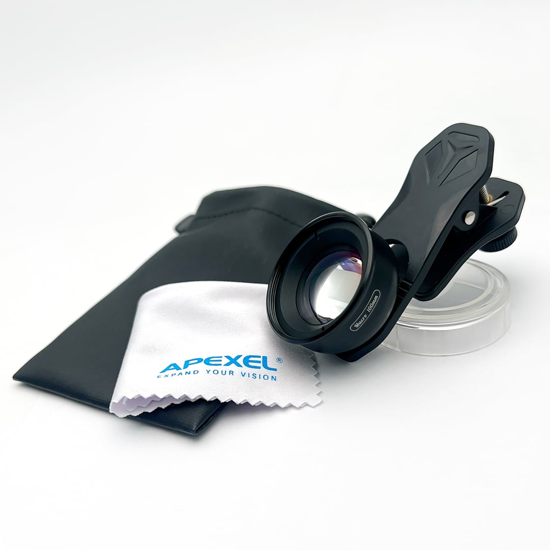 Apexel Apl-hb100mm Lente Macro 4k Hd Universal Para Teléfono